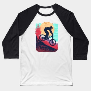 Mountain Biking in Summer Baseball T-Shirt